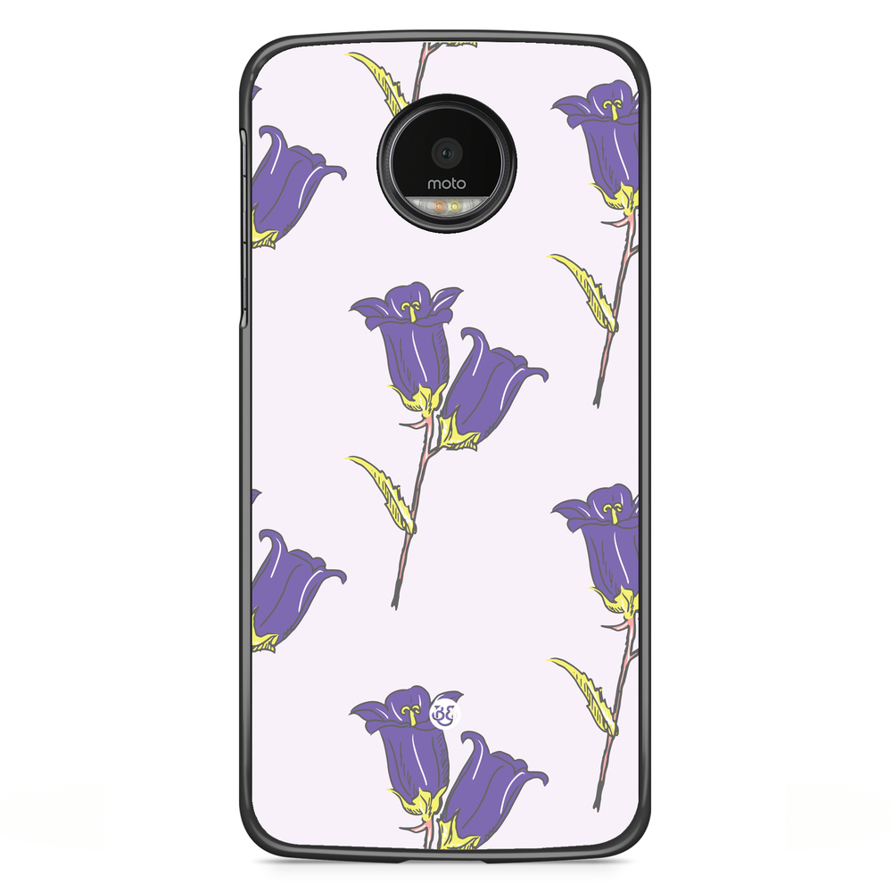Motorola Moto G5S Plus Skal - Vilda Lila Blommor