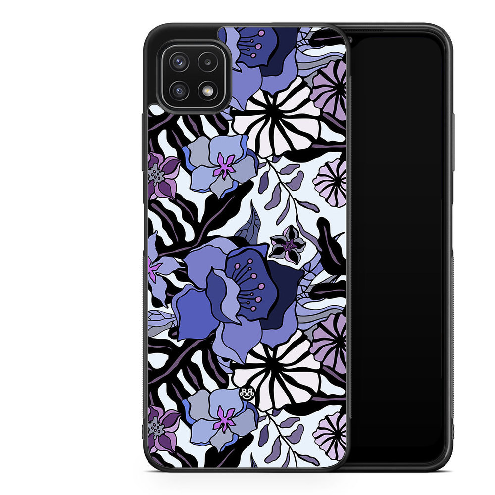 Samsung Galaxy A22 5G Case - Purple Flowers