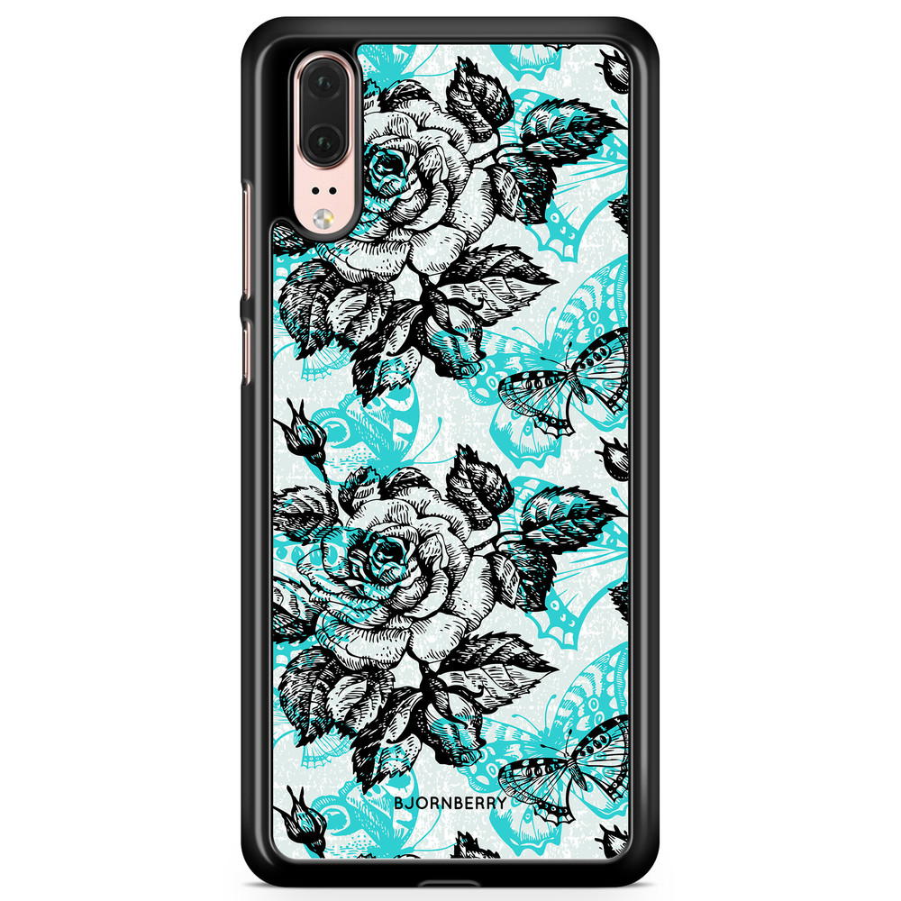 Huawei P20 Case - Roses & Butterflies