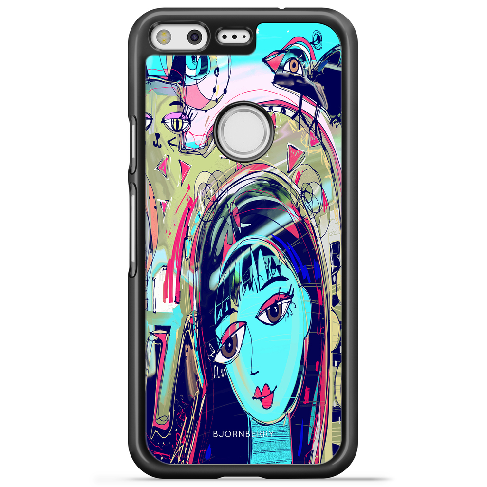 Google Pixel Case - Abstract Cat