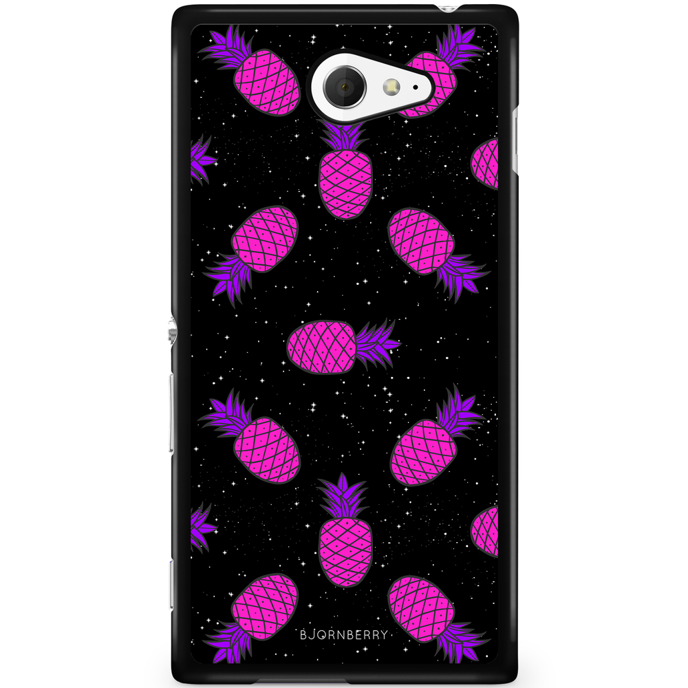 Sony Xperia M2 Aqua Case - Space Pineapple