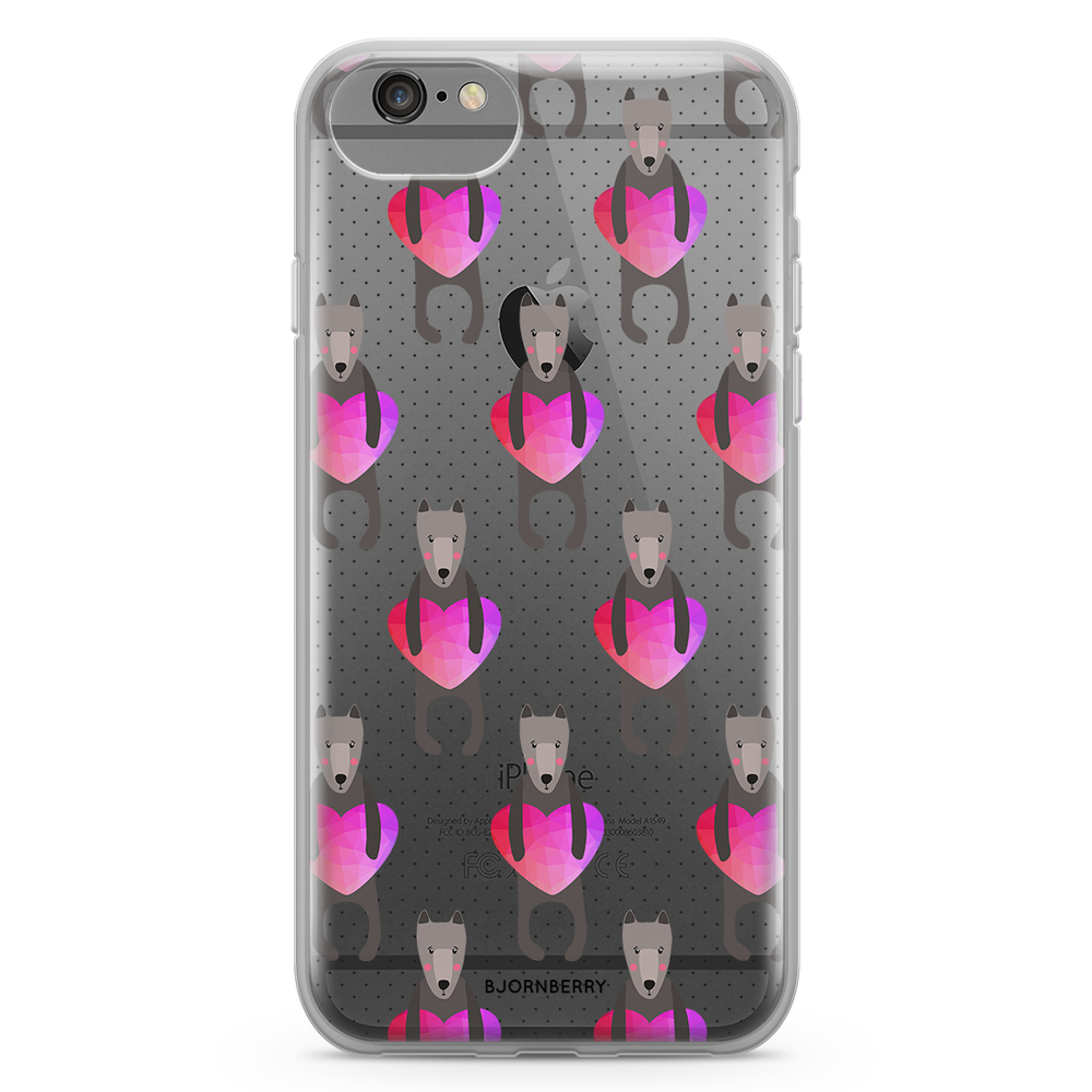 iPhone 6/6s Fashion Case - Dogs & Hearts
