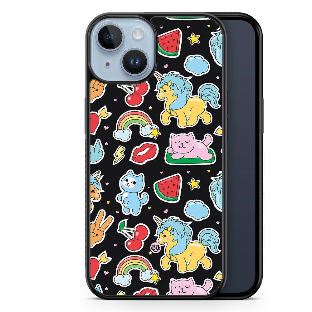 iPhone 14 Plus Case - Cute Stickers