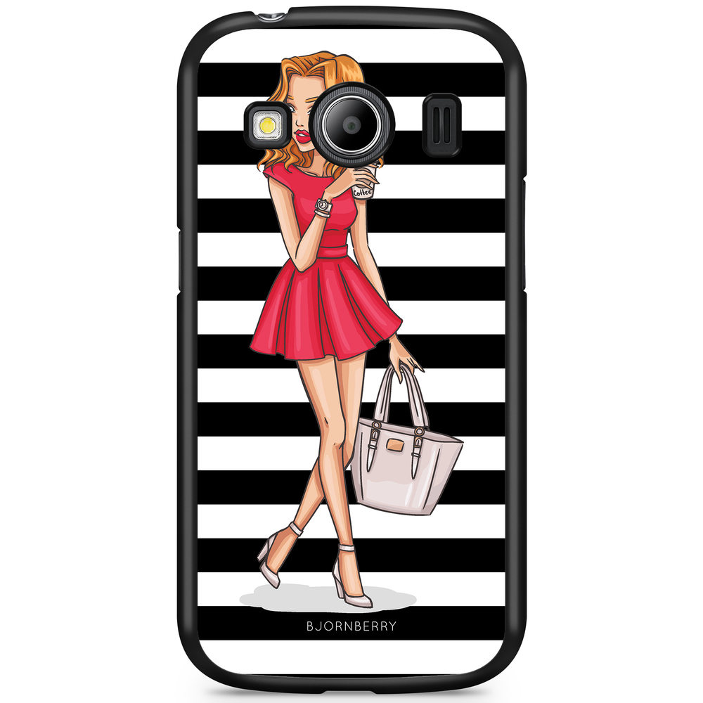 Samsung Galaxy Ace 4 Case - Fashion Girl Red