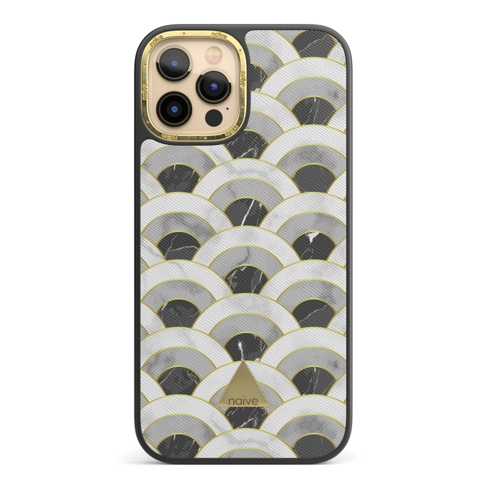 Naive iPhone 12 Pro Case - Marble Wave