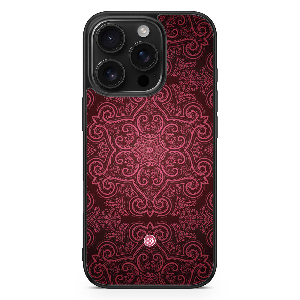 iPhone 16 Pro Case - Red Retro Pattern