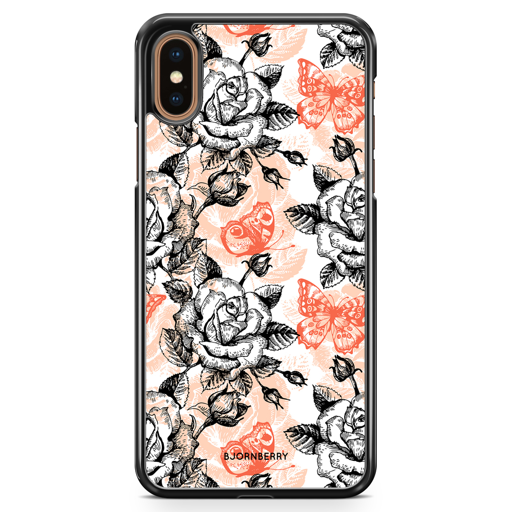 iPhone XS Max Case - Roses & Butterflies