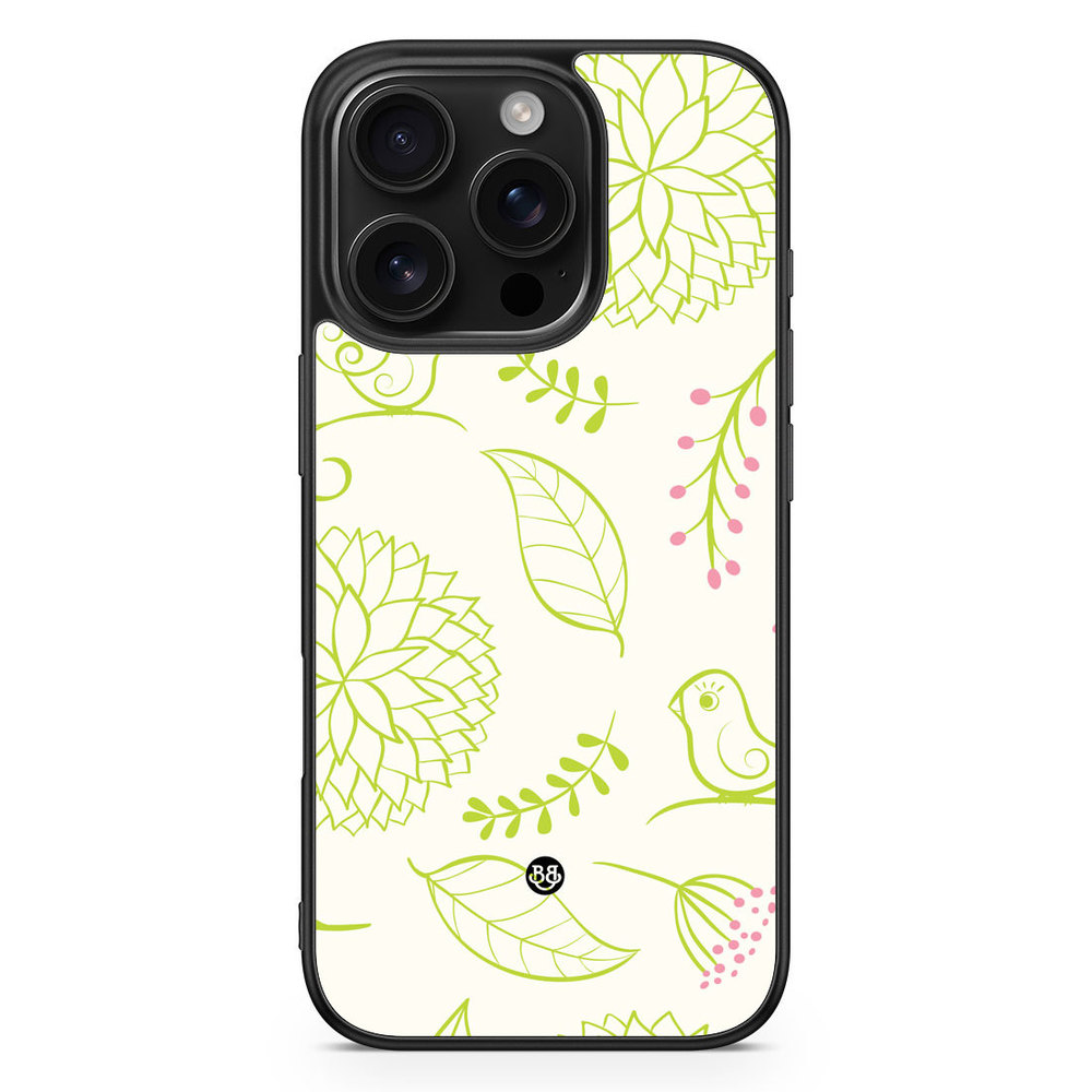 iPhone 16 Pro Case - Green Floral