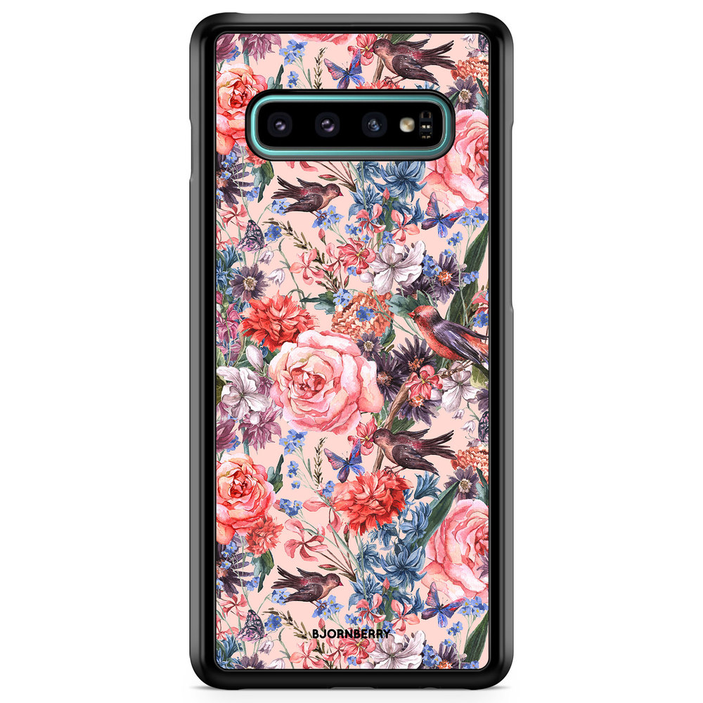 Samsung Galaxy S10 Case - Birds & Flowers