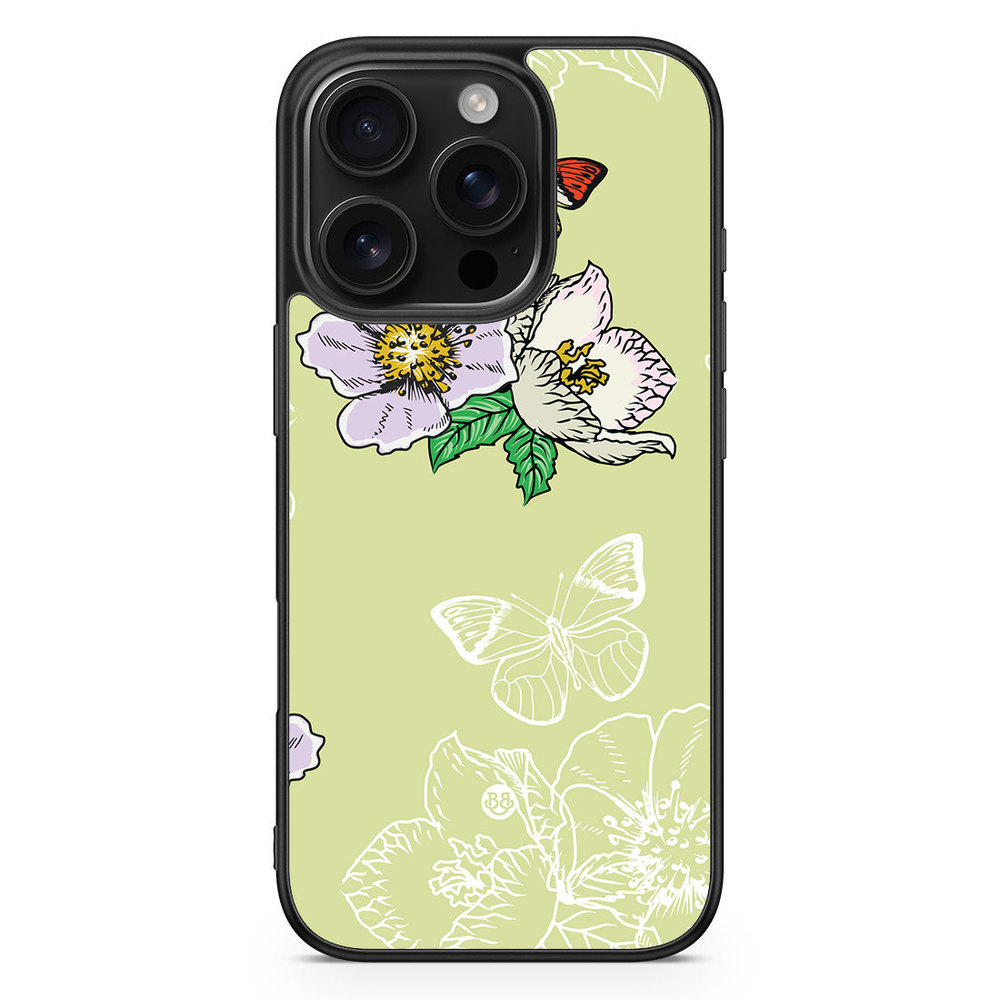 iPhone 16 Pro Case - Butterfly Flower