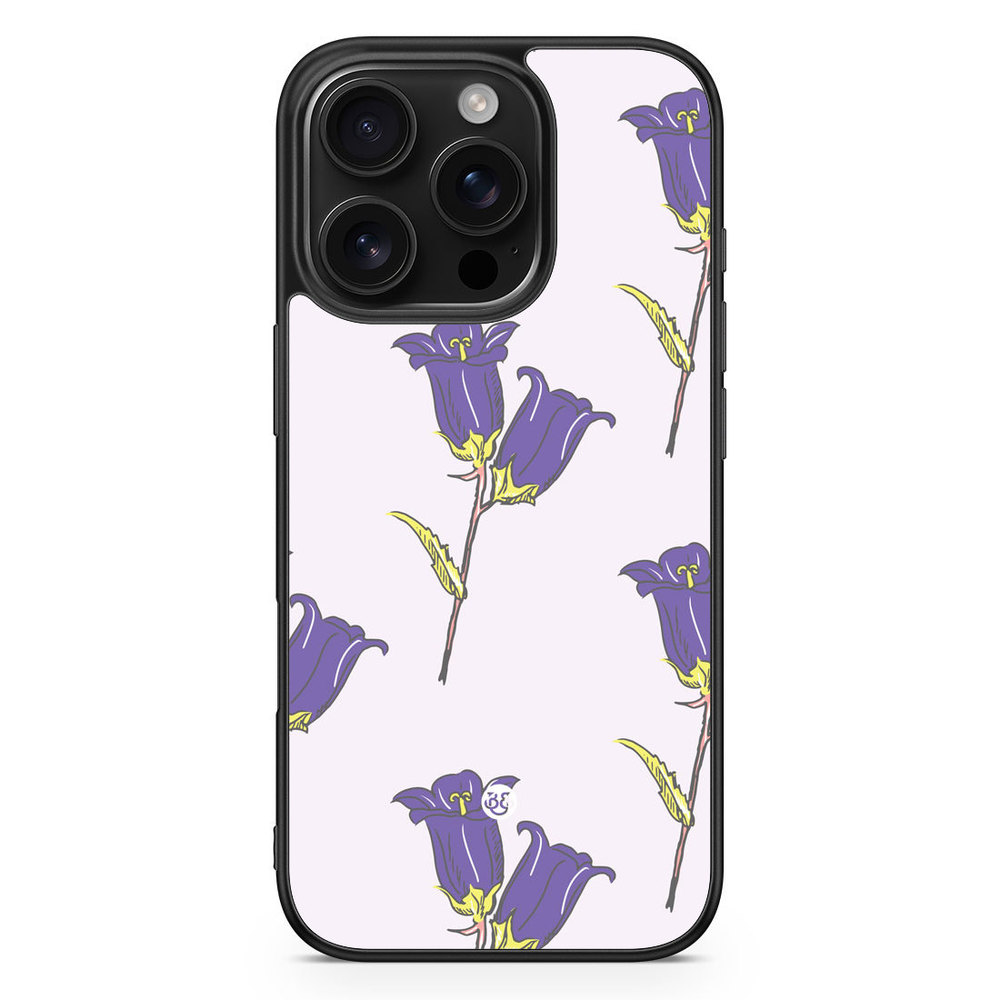 iPhone 16 Pro Case - Wild Purple Flowers