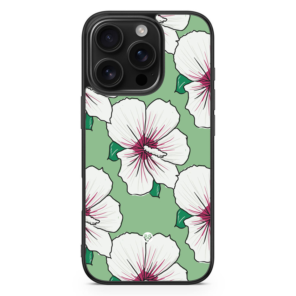 iPhone 16 Pro Case - Creamy White Flowers