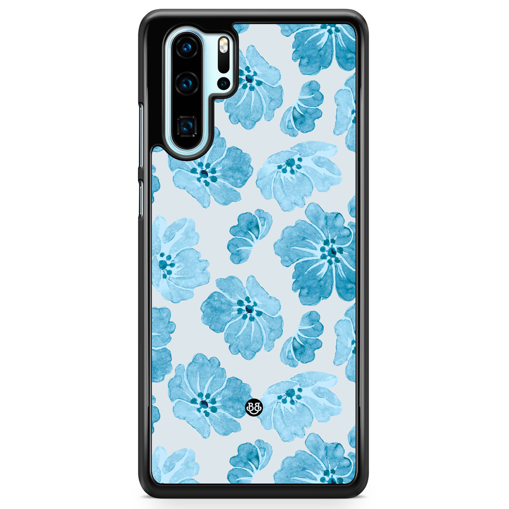 Huawei P30 Pro Case - WILD BLOOM - Blue Petals