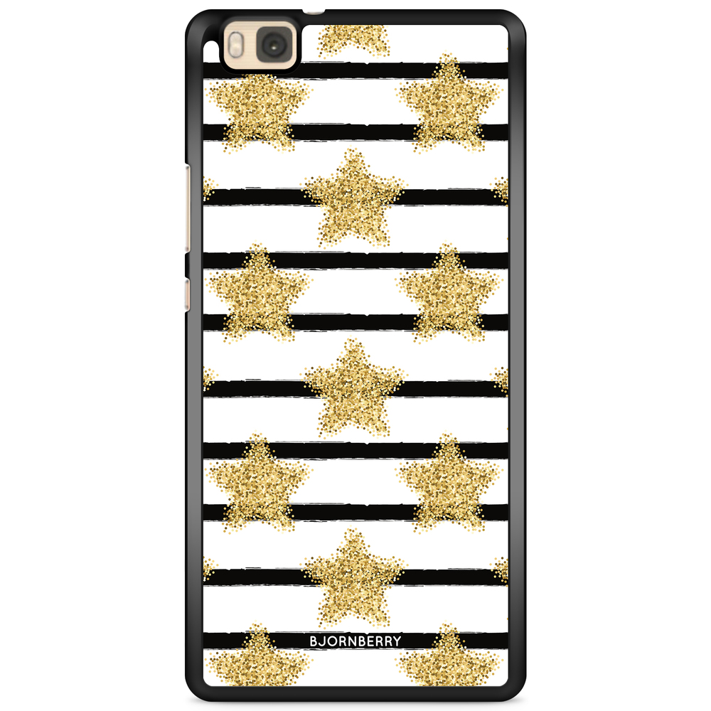 Huawei P8 Lite Case - Gold Stars