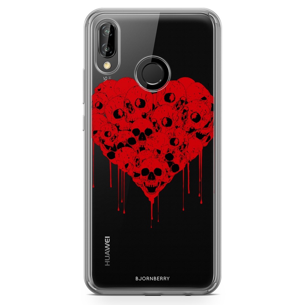 Huawei P20 Lite Fashion Case - Skull Heart