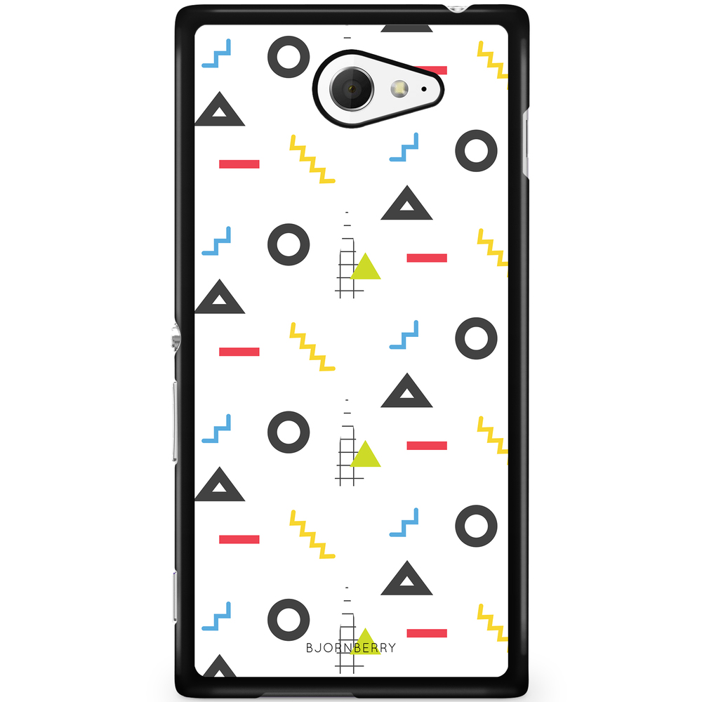 Sony Xperia M2 Aqua Case - 80s Pattern