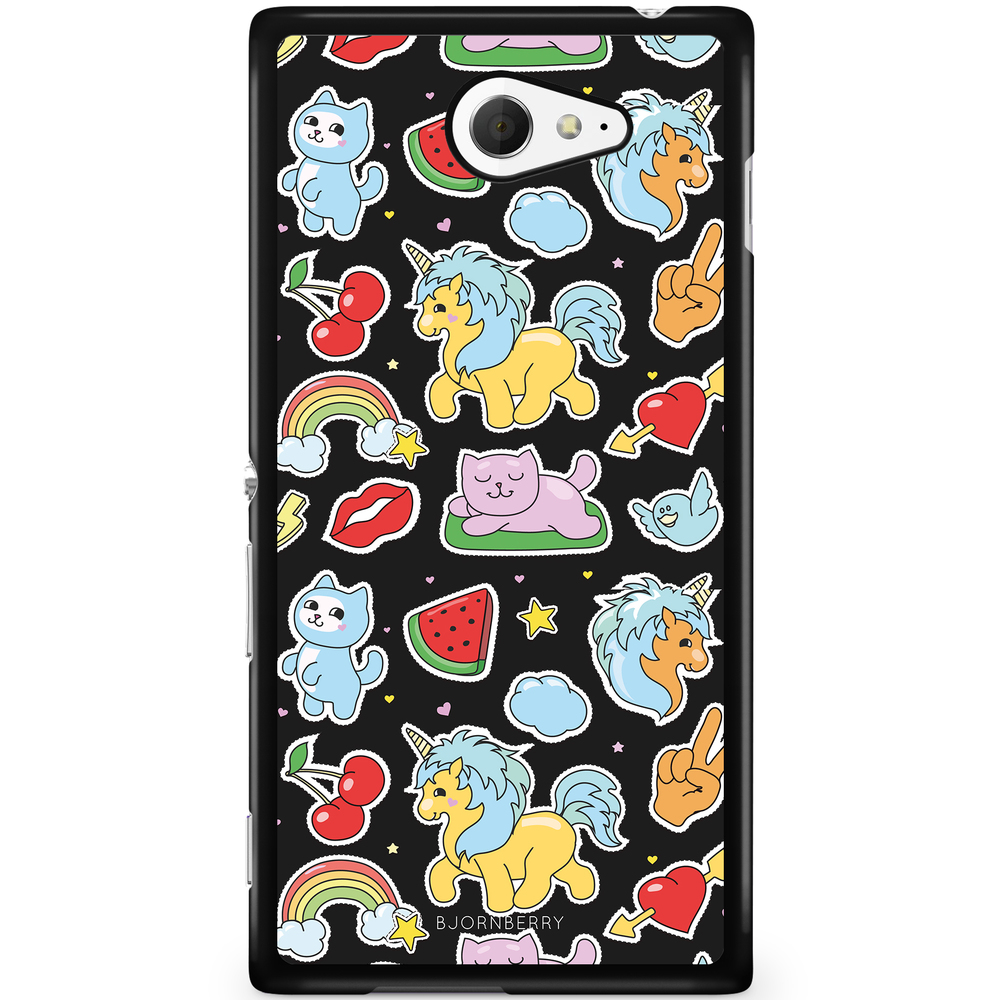 Sony Xperia M2 Aqua Case - Cute Stickers