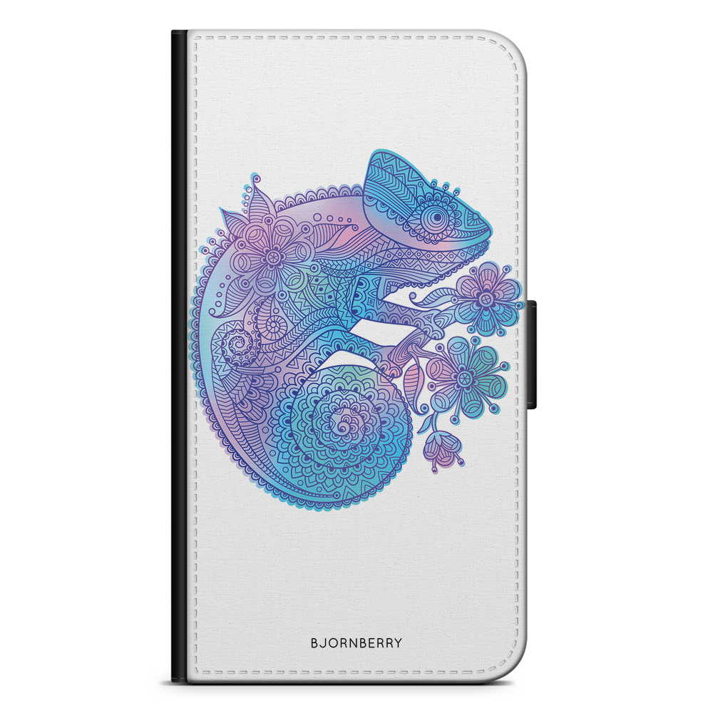 Samsung Galaxy A10 (2019) Plånboksfodral - Mandala kameleont | Mobilskal & Mobilfodral BJORNBERRY