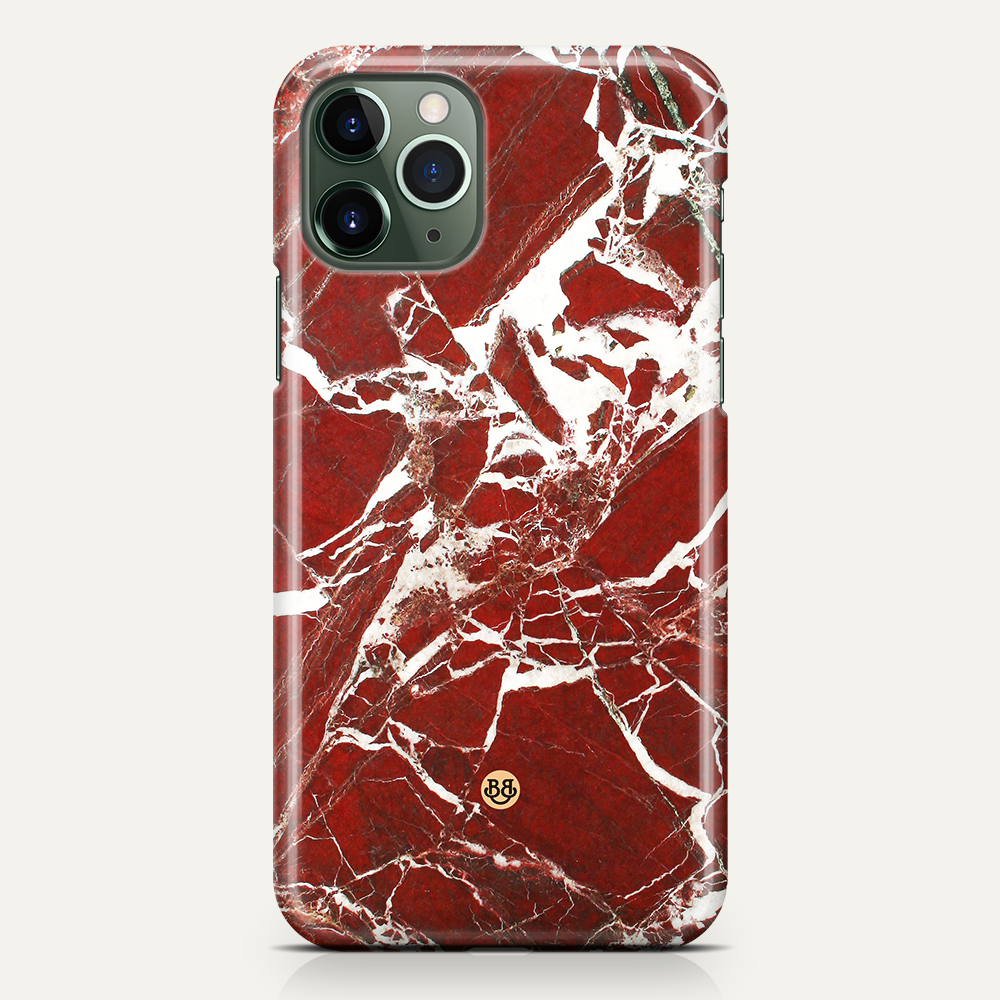 iPhone 11 Pro Max Premium Case - Red Marble