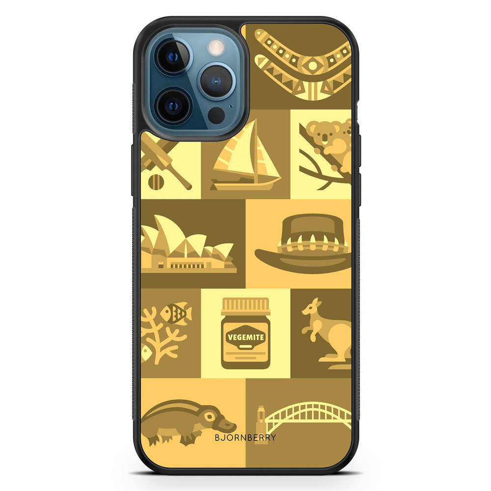 iPhone 12 Pro Case - Australian Pattern