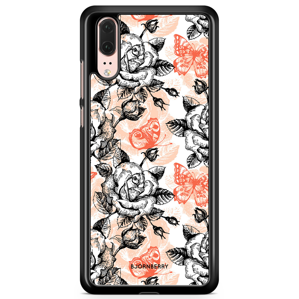 Huawei P20 Case - Roses & Butterflies