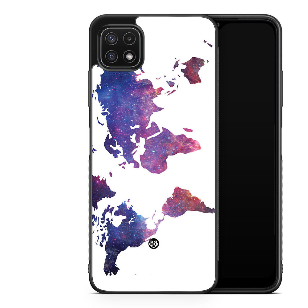 Samsung Galaxy A22 5G Case - World Map Space