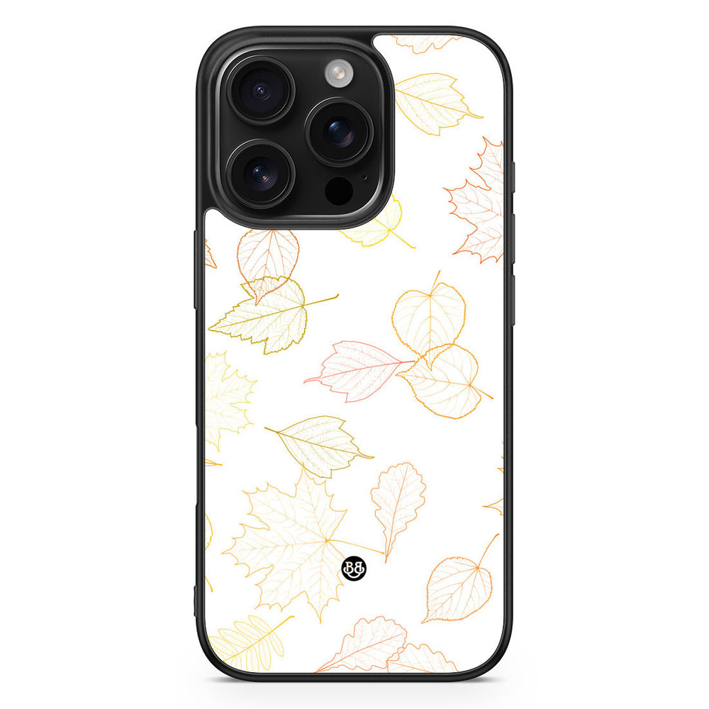 iPhone 16 Pro Case - White and Leaves