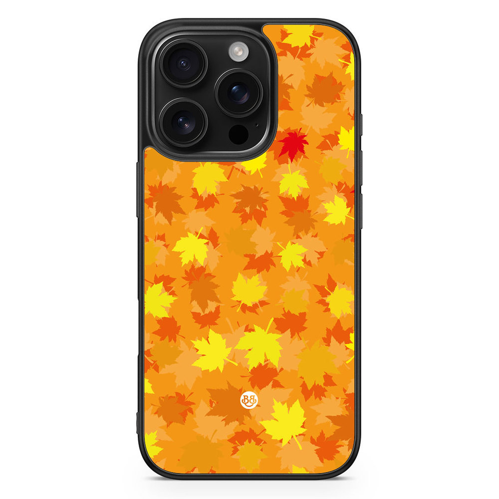 iPhone 16 Pro Case - Orange leaves