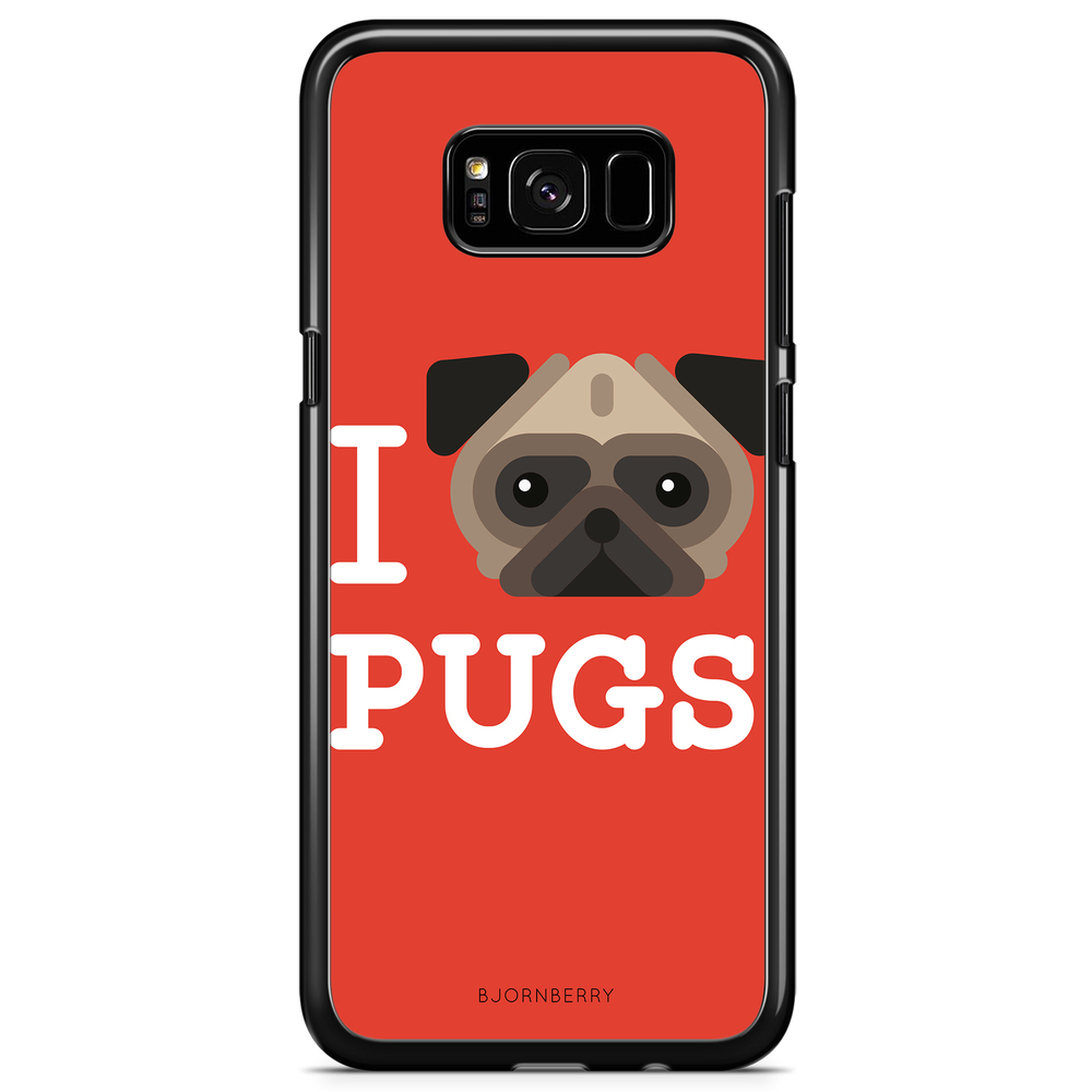 Samsung Galaxy S8 Plus Case - I Love Pugs