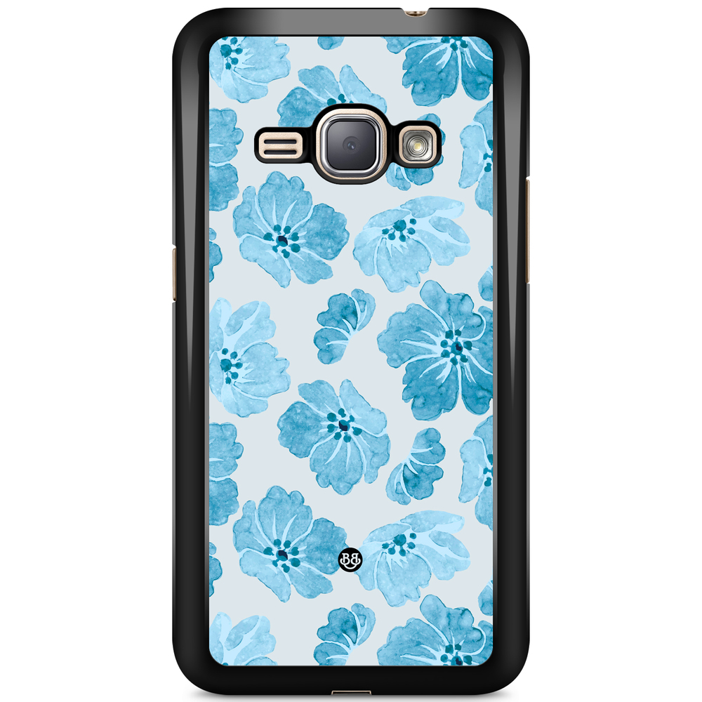Samsung Galaxy J1 (2016) Case - WILD BLOOM - Blue Petals