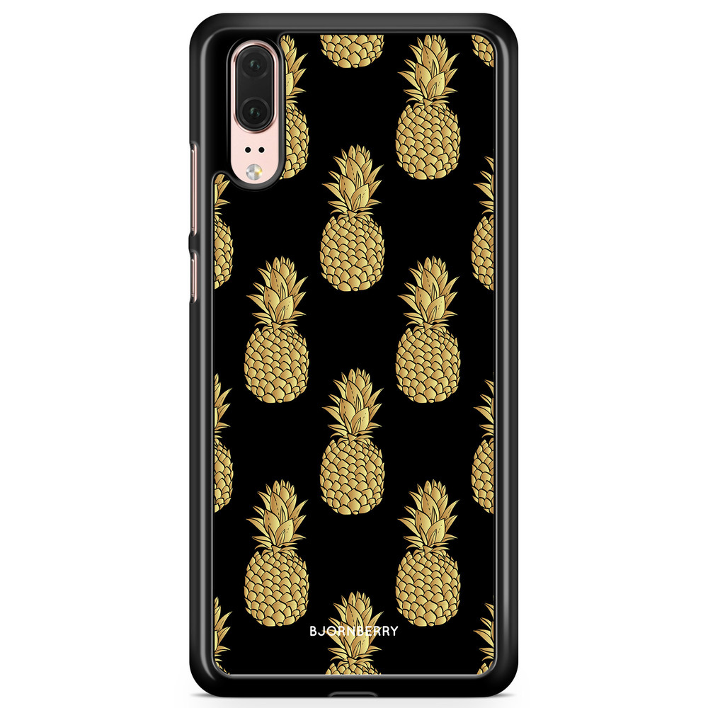 Huawei P20 Skal - Guldiga Ananas