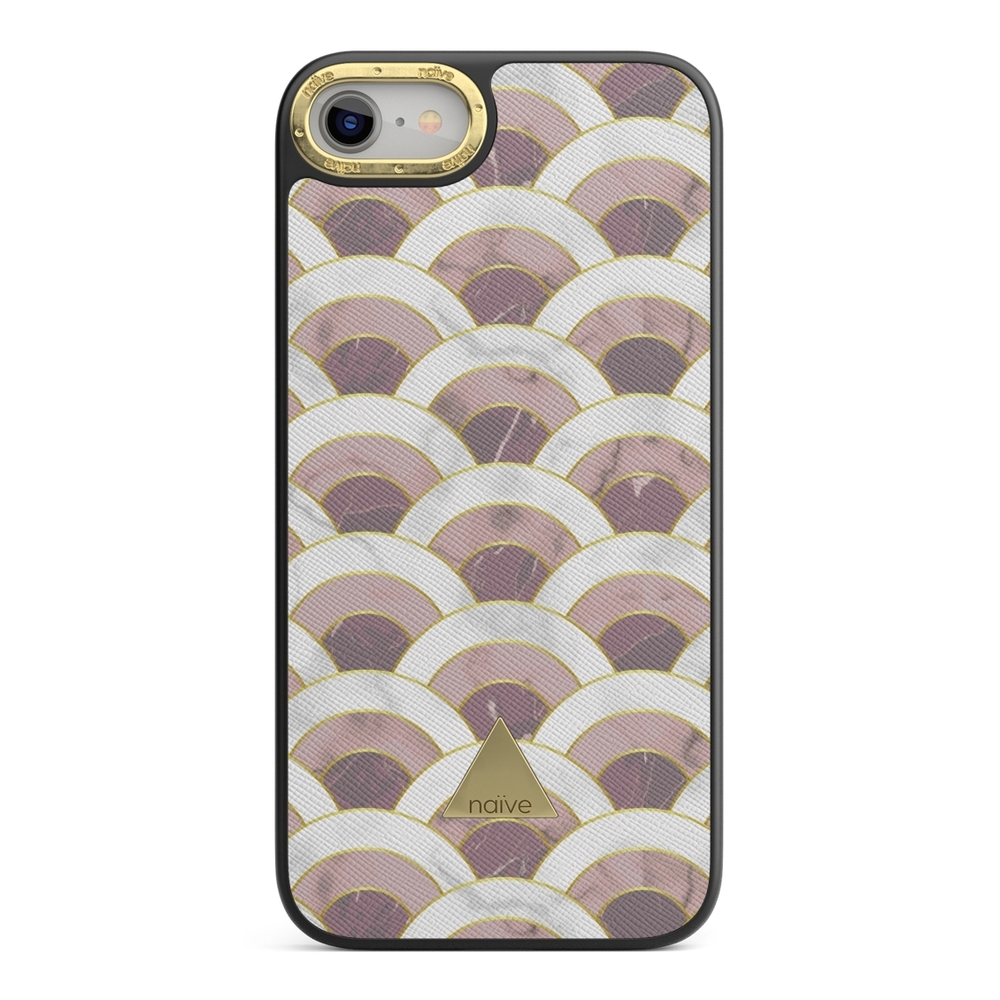 Naive iPhone 8/SE (2020) Case - Pink Marble Wave