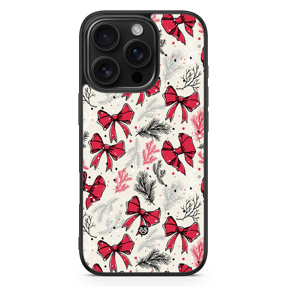 iPhone 16 Pro Case - Christmas Bows
