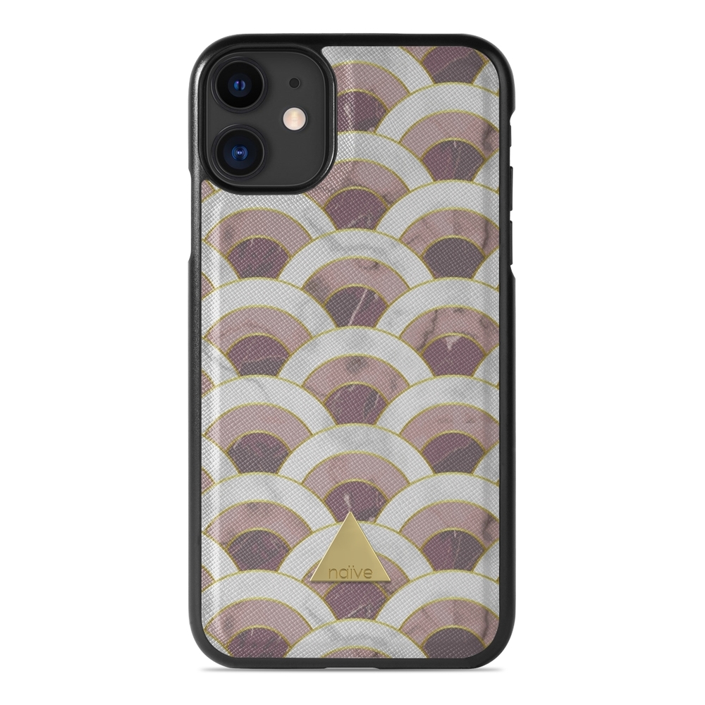 Naive iPhone 11 Case - Pink Marble Wave