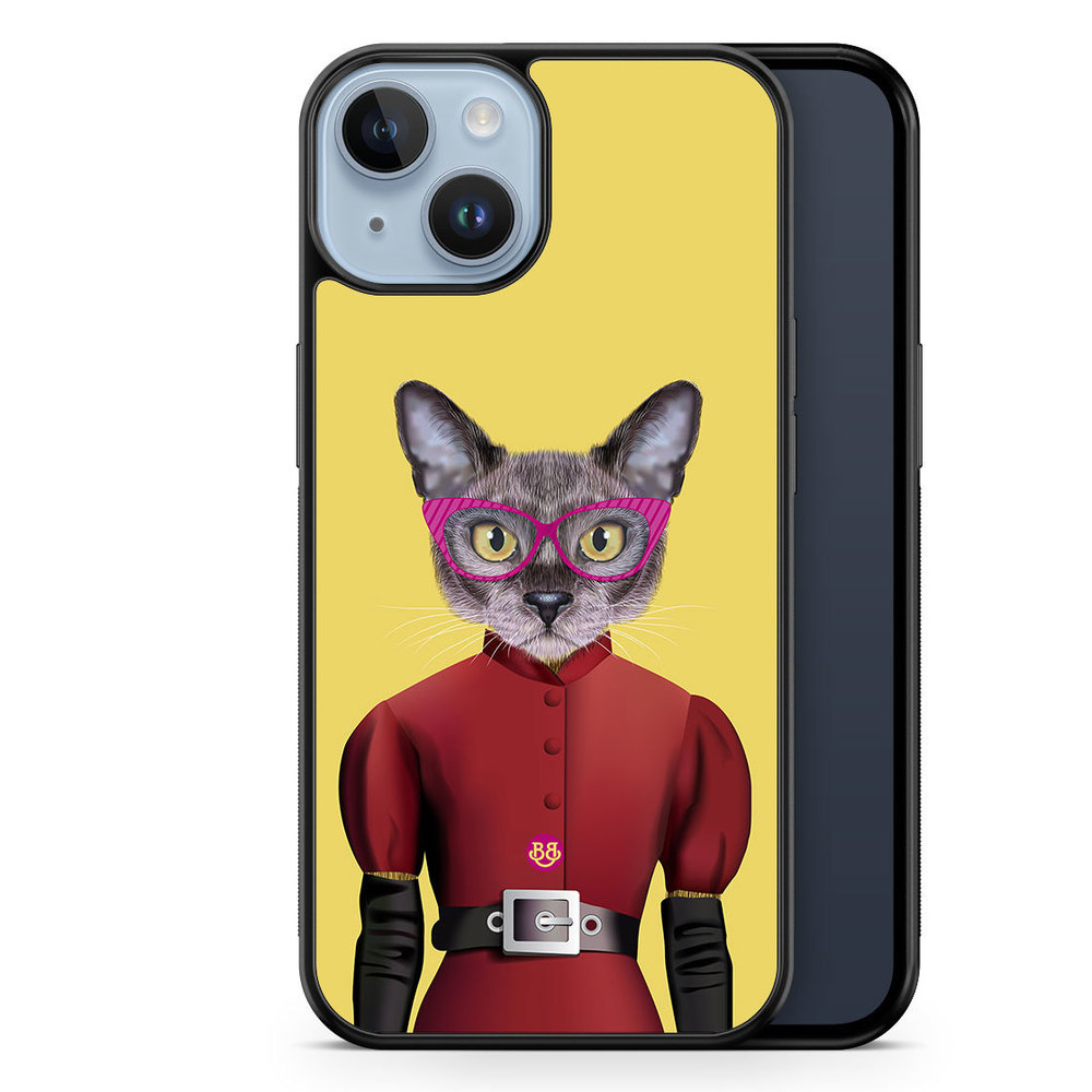iPhone 14 Plus Case - Hipster Cat