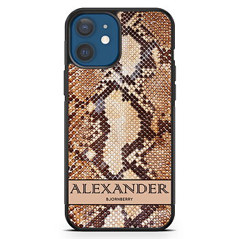 iPhone 12 Mini Custom Case - Brown Snake Name
