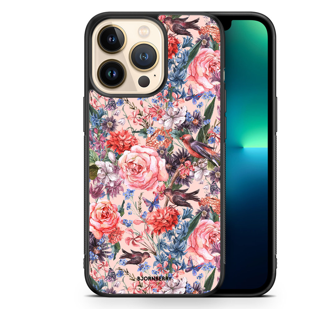 iPhone 13 Pro Case - Birds & Flowers