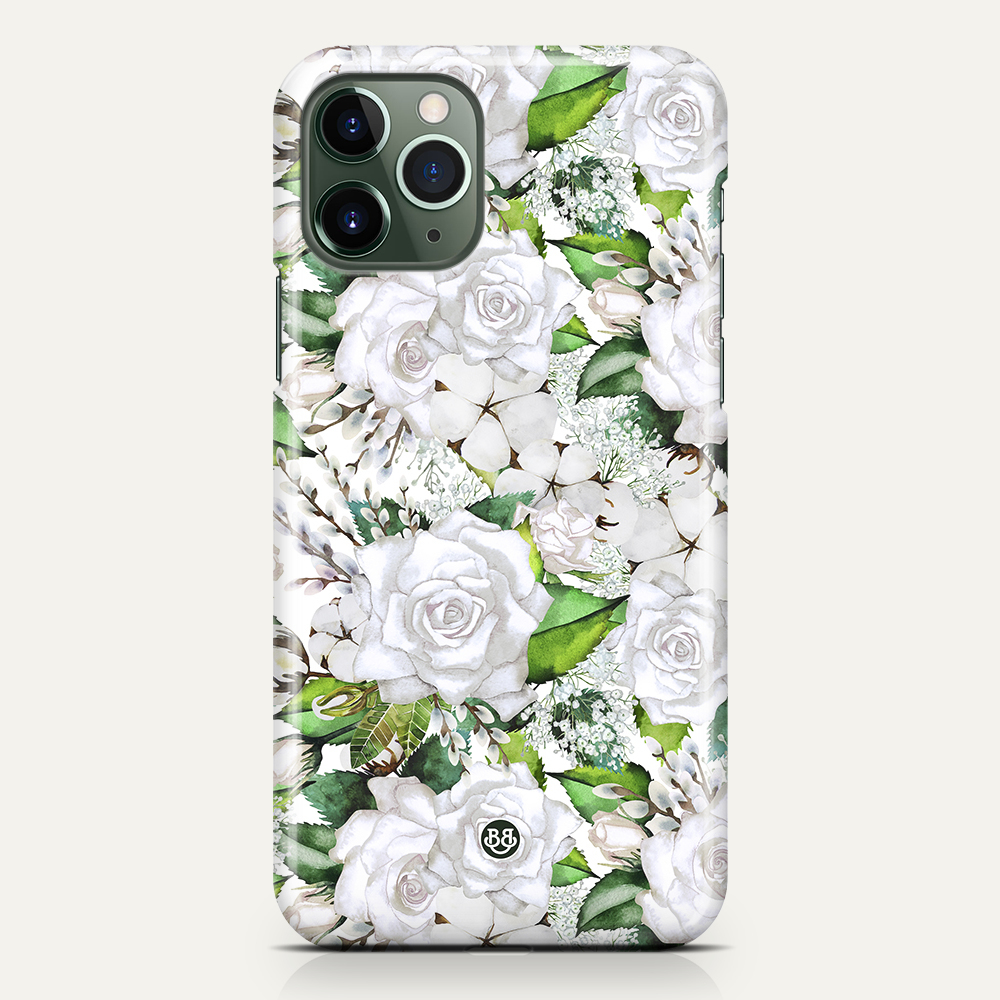 iPhone 11 Pro Max Premium Case - White Floral