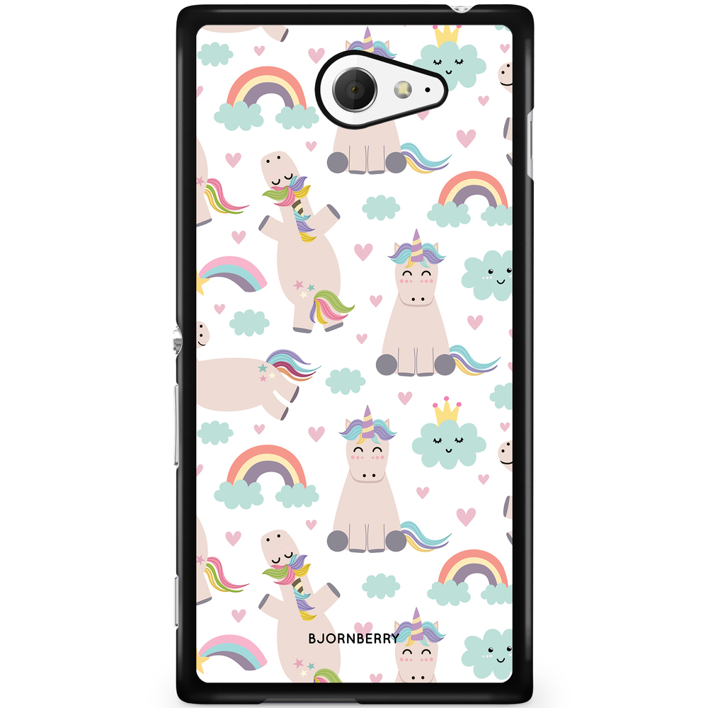 Sony Xperia M2 Aqua Case - Unicorns