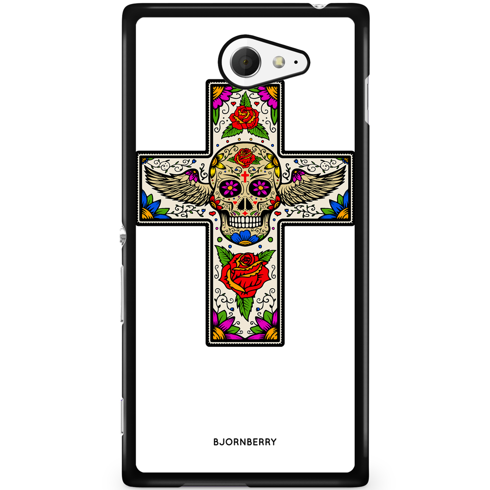 Sony Xperia M2 Aqua Case - Skull Cross