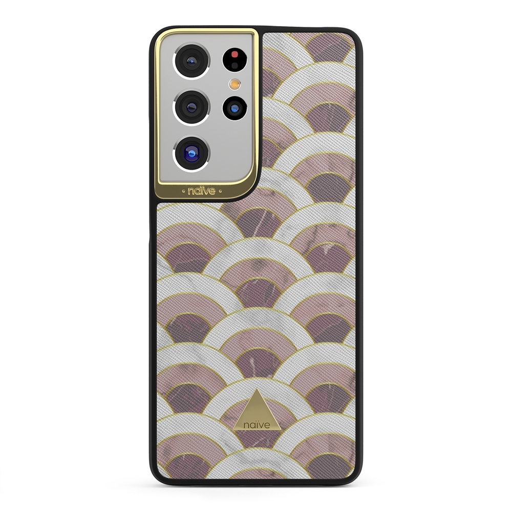 Magnetiskt Mobilskal Samsung Galaxy S21 Ultra Skal - Pink Marble Wave | Mobilskal & Mobilfodral BJORNBERRY