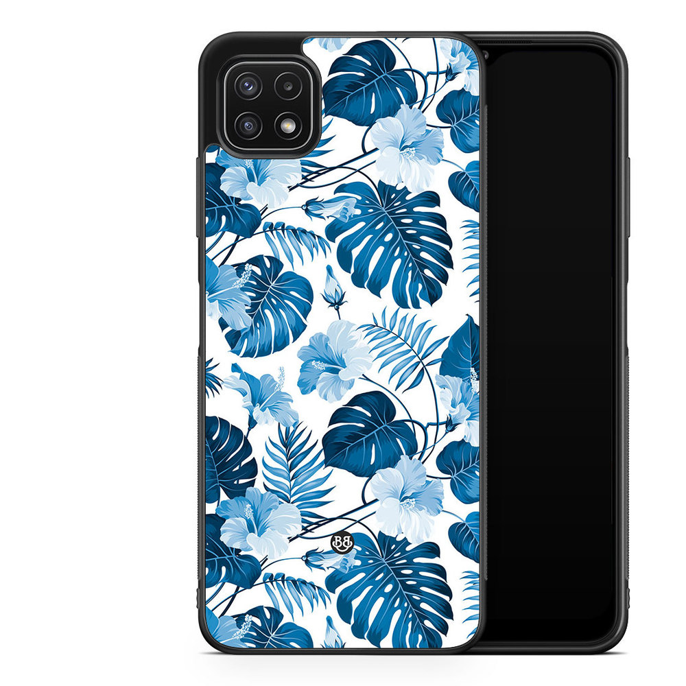Samsung Galaxy A22 5G Case - Blue Flowers