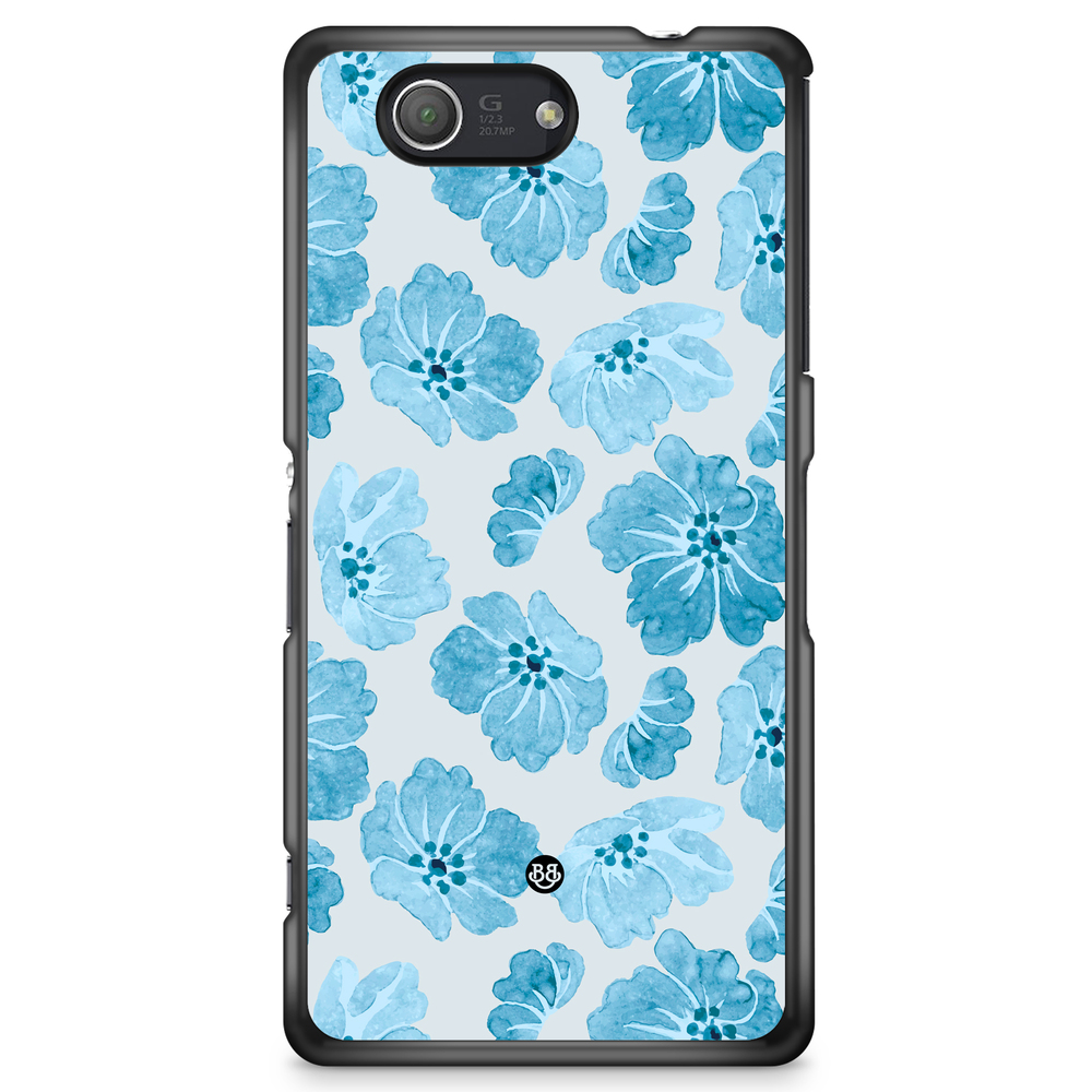 Sony Xperia Z3 Compact Case - WILD BLOOM - Blue Petals