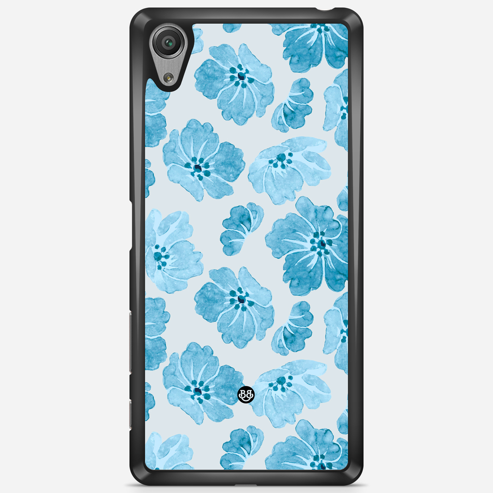 Sony Xperia X Performance Case - WILD BLOOM - Blue Petals