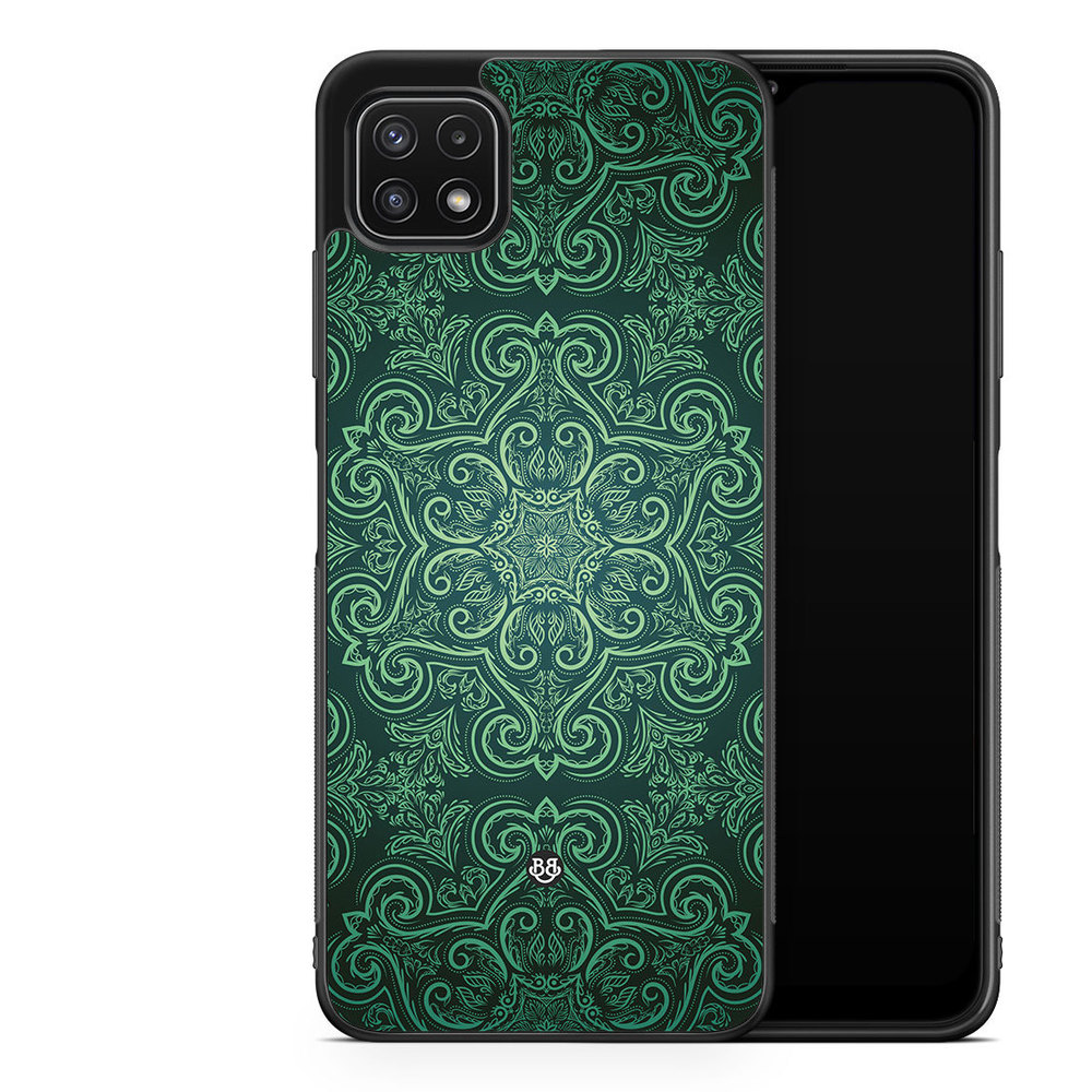 Samsung Galaxy A22 5G Case - Green Retro Pattern