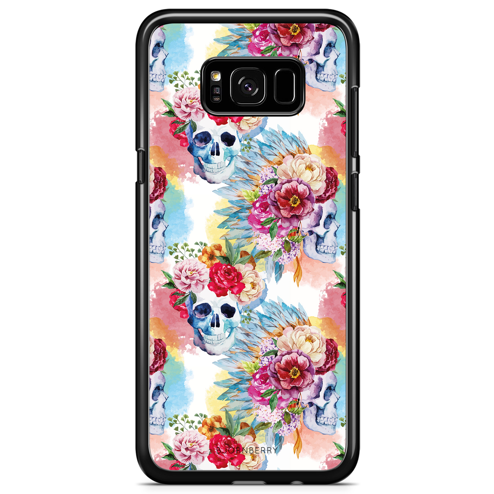 Samsung Galaxy S8 Plus Case - Skulls And Flowers