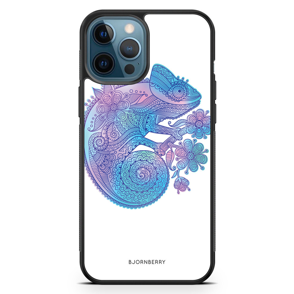 iPhone 12 Pro Case - Mandala Chameleon