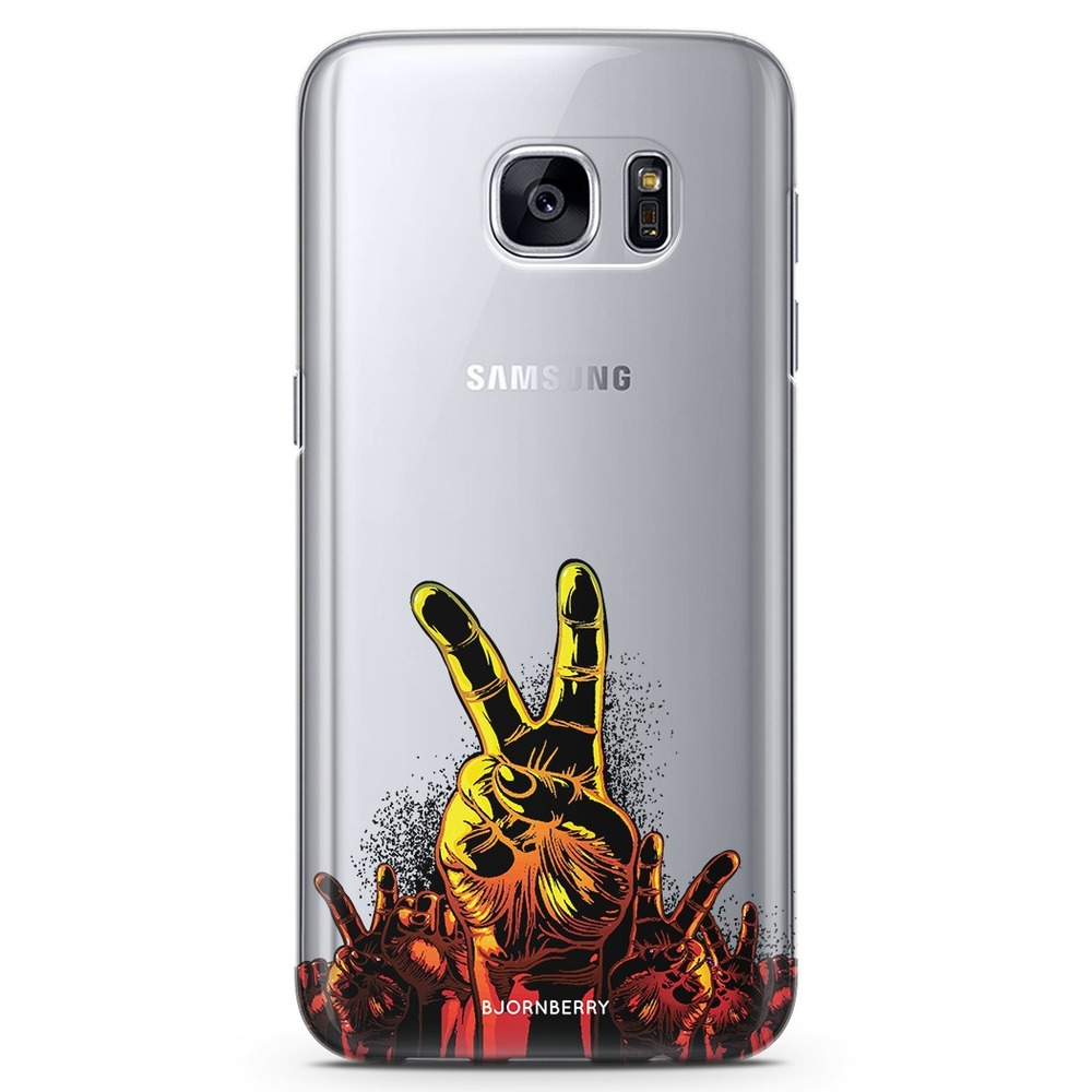 Samsung Galaxy S6 TPU Case - Peace Hands
