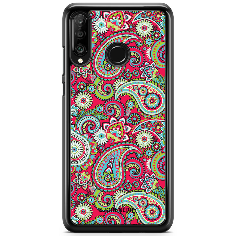 Huawei P30 Lite Case - Red Paisley