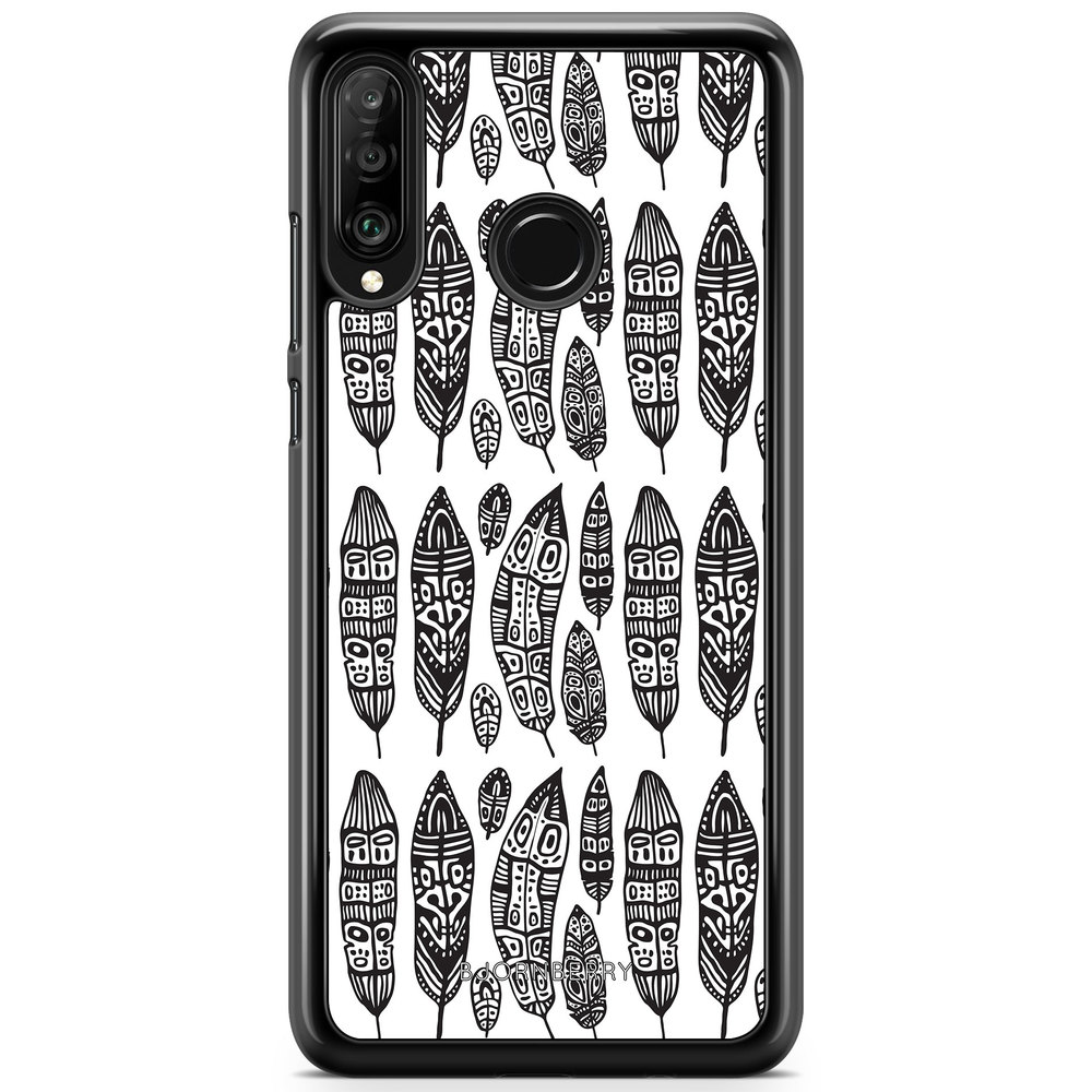 Huawei P30 Lite Case - Vintage Feathers